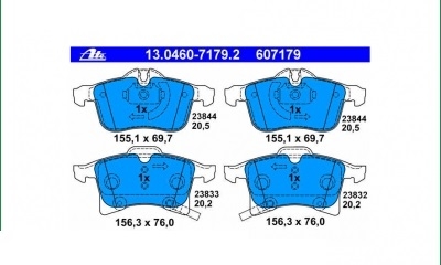 Placute frana fata Opel Zafira B ATE